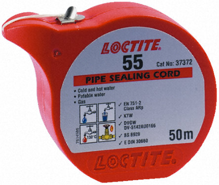 Loctite 55 Pipe Sealing Cord 50m Thread Sealing - Bearing King