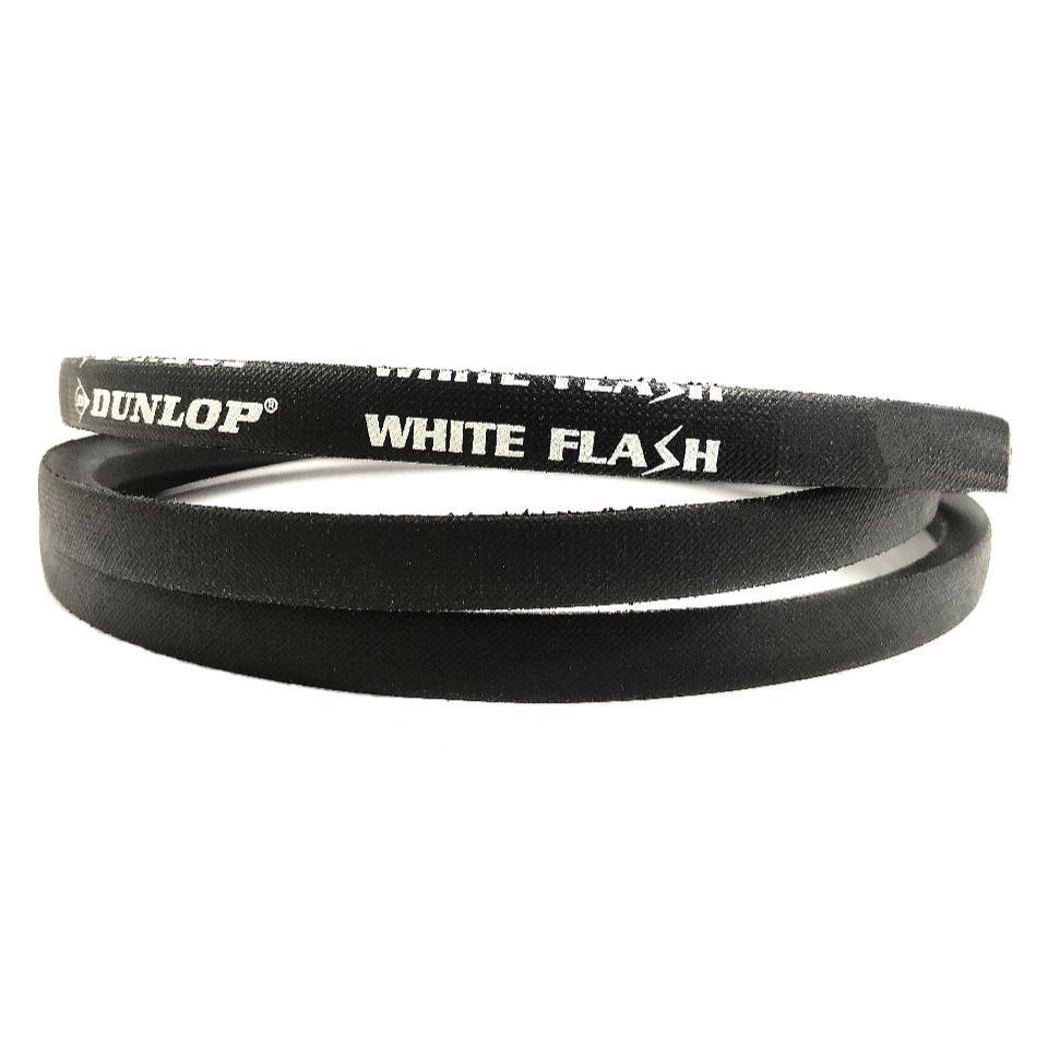 B108 Dunlop White B Section V Belt, 17mm Top Width, 11mm Thickness, Inside Length 2743mm