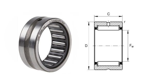 RNA4912-XL INA Needle Roller Bearing without Inner Ring 68x85x25mm image 2