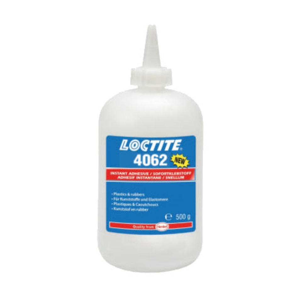 Loctite 4062 Transparent, Colourless, Ethyl-Based Fast Cure Instant Adhesive 500g image 2