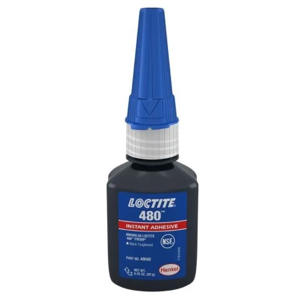 Loctite 480 Rubber Toughened Instant Adhesive Black 20g image 2