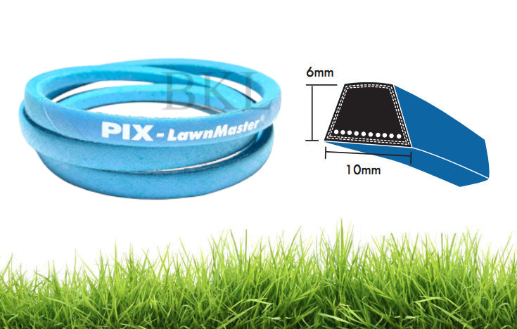 3L360K PIX Lawn Master 10x6mm Blue Dry Cover Kevlar Wrapped V-Belt image 2