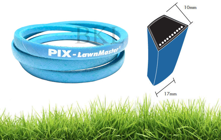 5L1090K PIX Lawn Master 17x10mm Blue Dry Cover Kevlar Wrapped V-Belt image 2