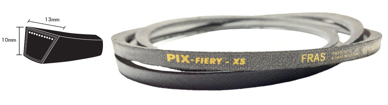 SPA1000 FRAS PIX SPA Section Fire Resistant V Belt, 13mm Top Width, 10mm Thickness, Inside Length 955mm image 2