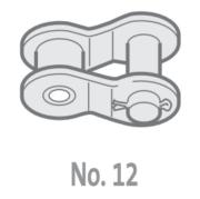 Renold BB 12B-1-NO26 BS Simplex Chain Conn Link With Spring Clip 3/4 inch Pitch 